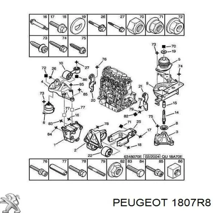 1807R8 Peugeot/Citroen 