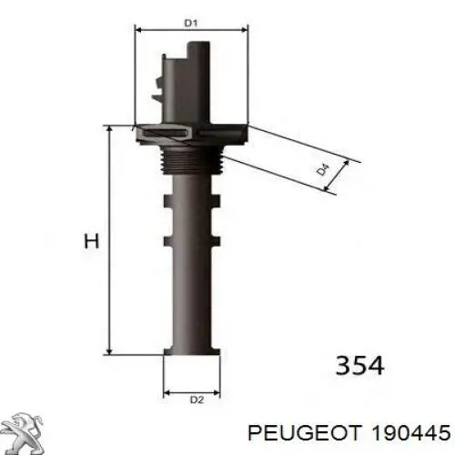  Calentador de combustible en el filtro para Peugeot 107 