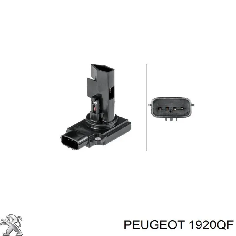 1920QF Peugeot/Citroen sensor de flujo de aire/medidor de flujo (flujo de aire masibo)