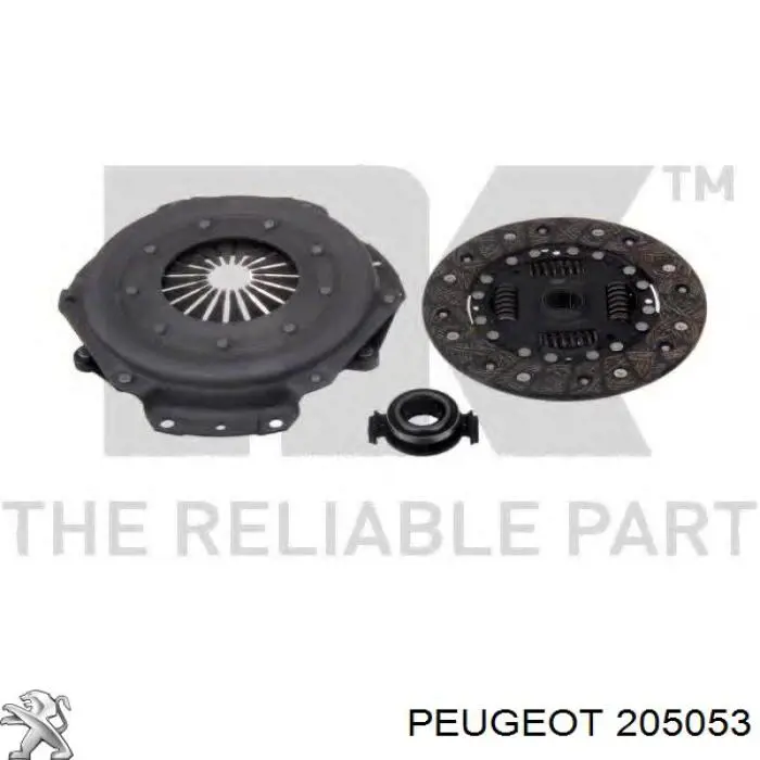 205053 Peugeot/Citroen kit de embrague (3 partes)