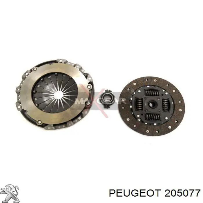 205077 Peugeot/Citroen kit de embrague (3 partes)