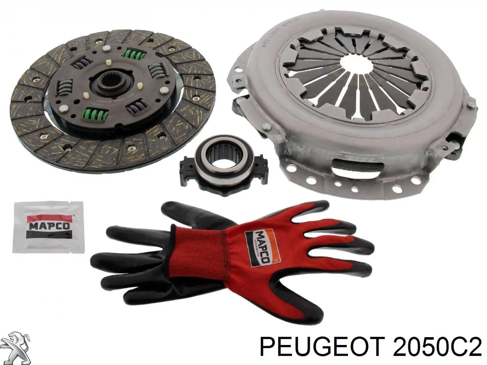 2050C2 Peugeot/Citroen kit de embrague (3 partes)