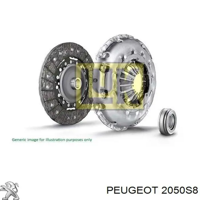 2050S8 Peugeot/Citroen kit de embrague (3 partes)