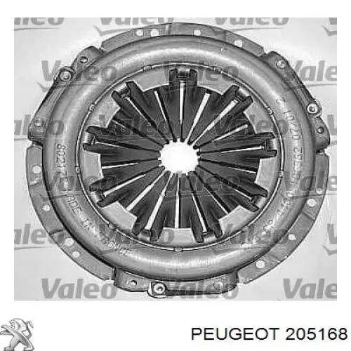 205168 Peugeot/Citroen kit de embrague (3 partes)