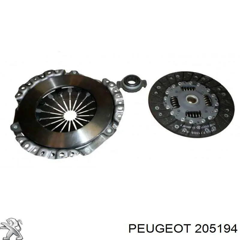 205194 Peugeot/Citroen kit de embrague (3 partes)