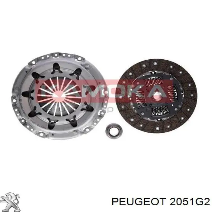 2051G2 Peugeot/Citroen kit de embrague (3 partes)