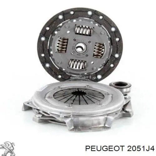 2051J4 Peugeot/Citroen kit de embrague (3 partes)