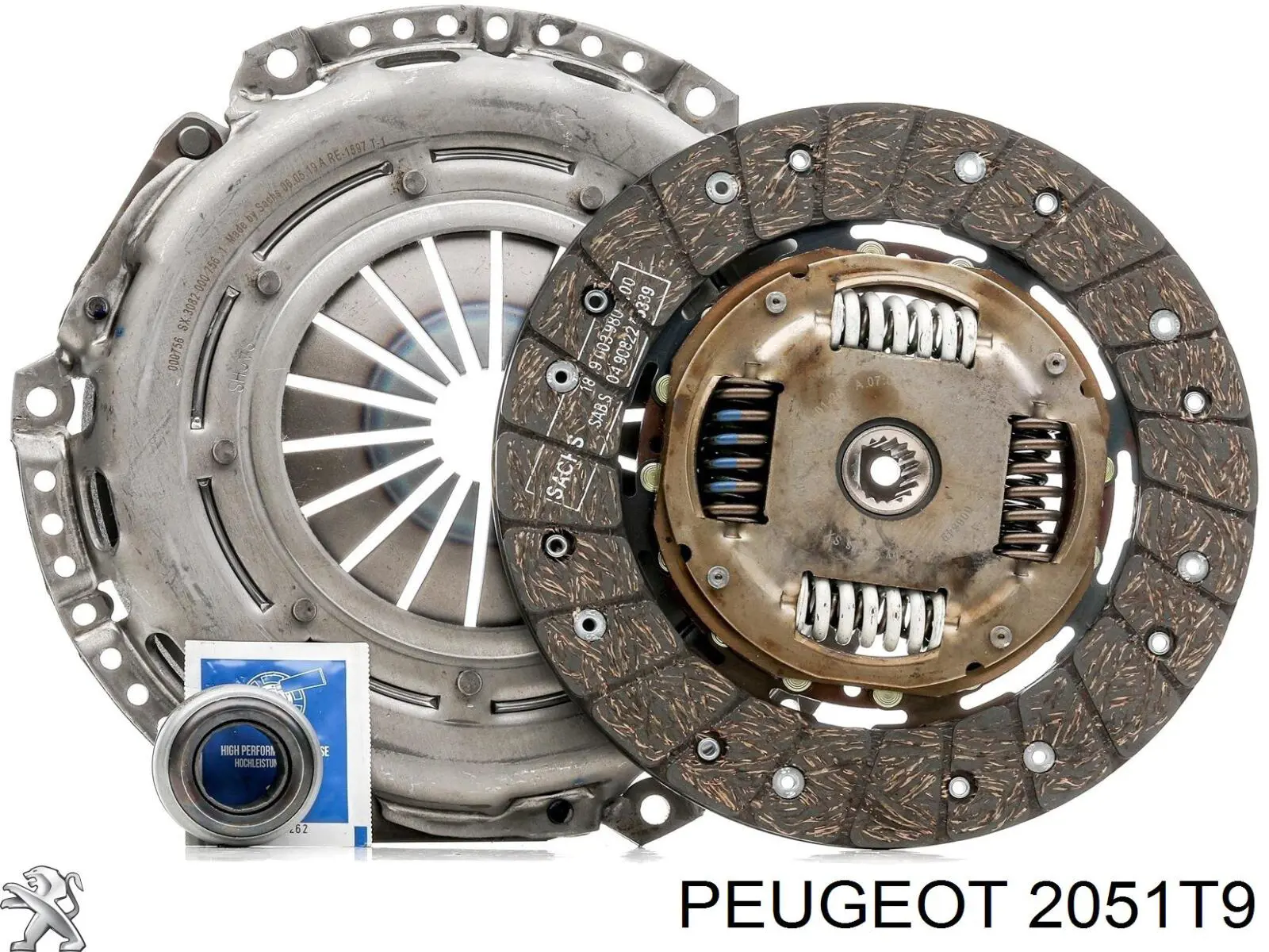 2051T9 Peugeot/Citroen kit de embrague (3 partes)