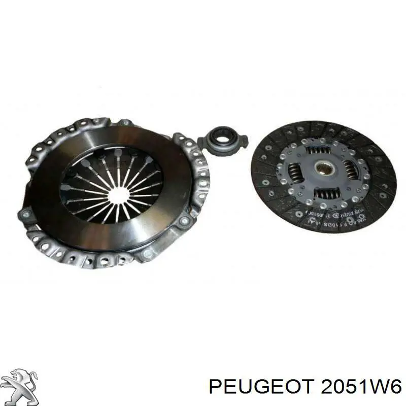 2051W6 Peugeot/Citroen kit de embrague (3 partes)