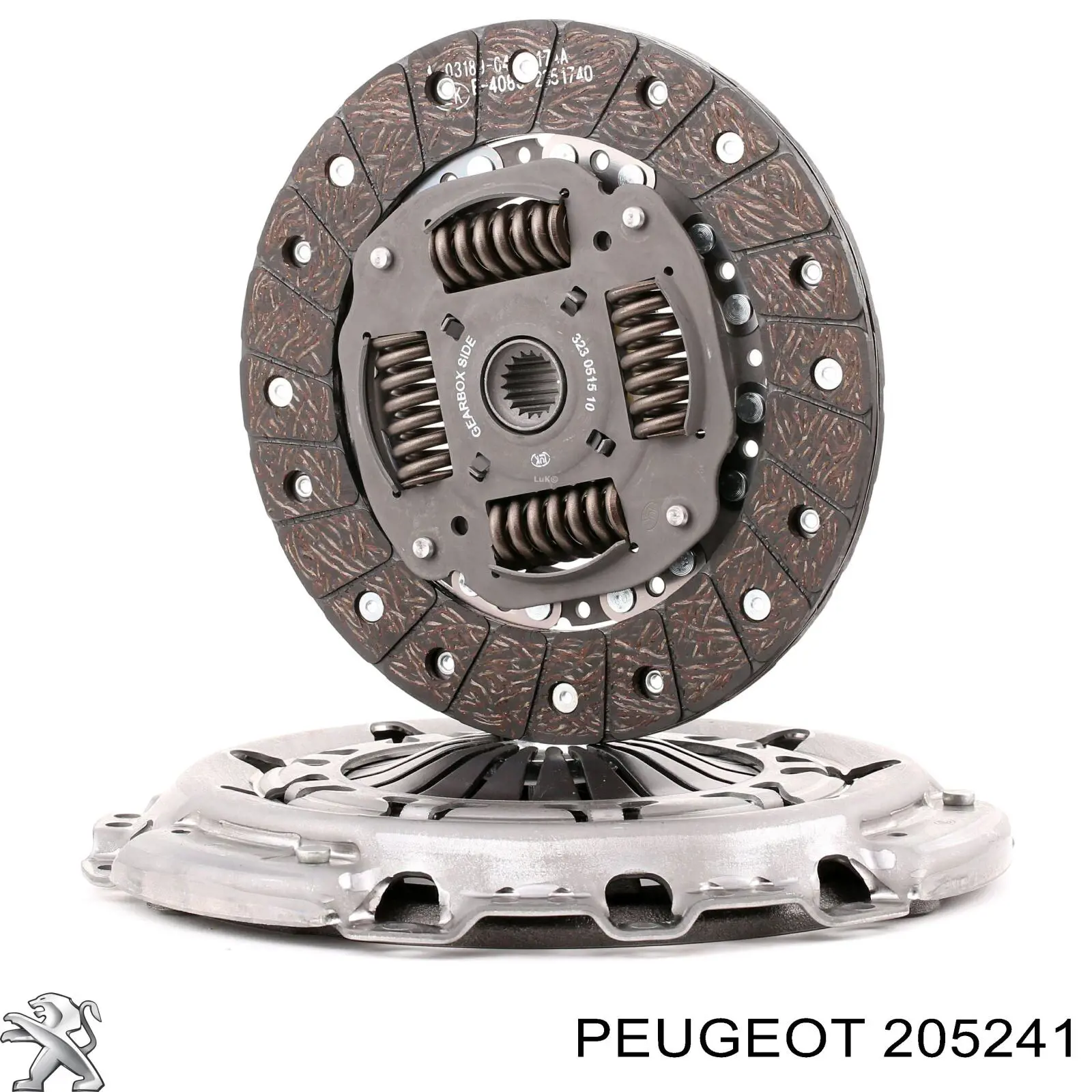 205241 Peugeot/Citroen kit de embrague (3 partes)