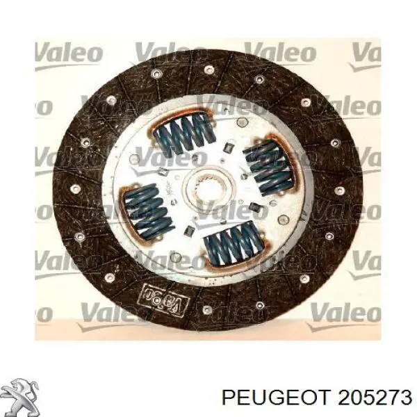 205273 Peugeot/Citroen kit de embrague (3 partes)