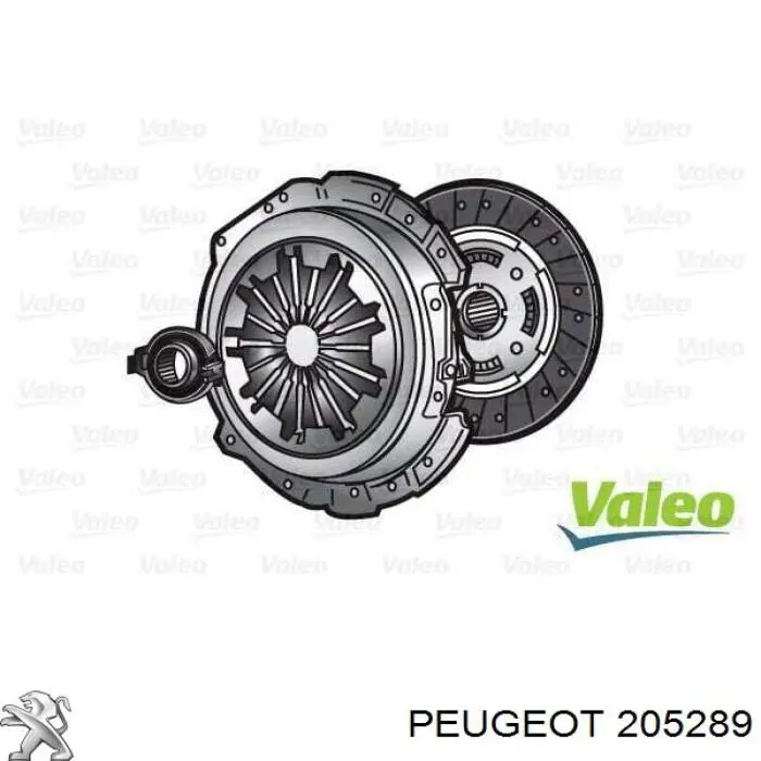 205289 Peugeot/Citroen kit de embrague (3 partes)