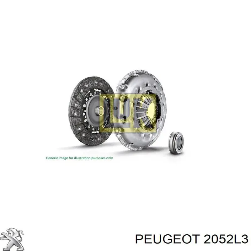 2052L3 Peugeot/Citroen kit de embrague (3 partes)