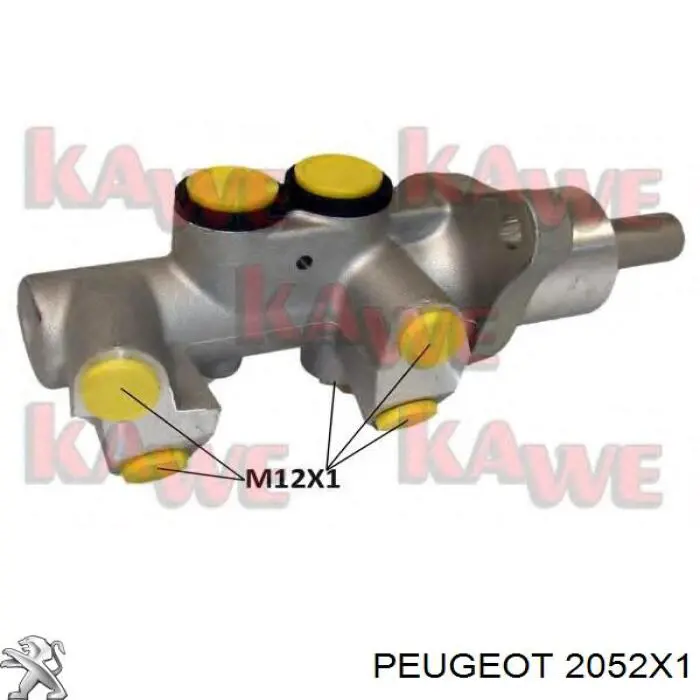 2052X1 Peugeot/Citroen kit de embrague (3 partes)