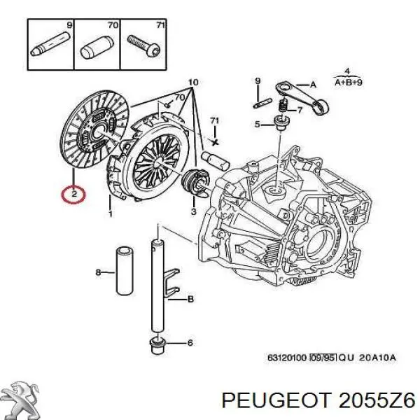 2055Z6 Peugeot/Citroen 