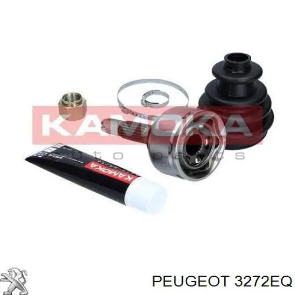 9638016980 Peugeot/Citroen árbol de transmisión delantero derecho