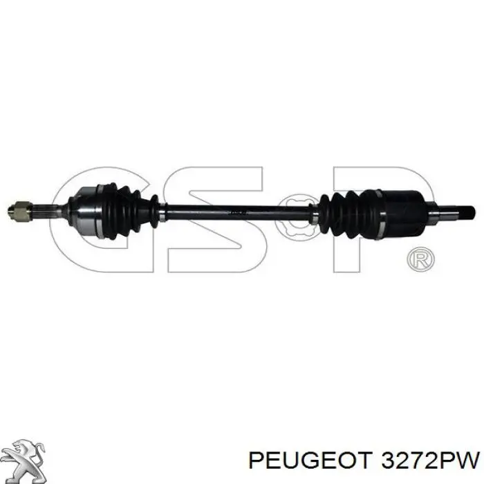 3272PV Peugeot/Citroen árbol de transmisión delantero izquierdo