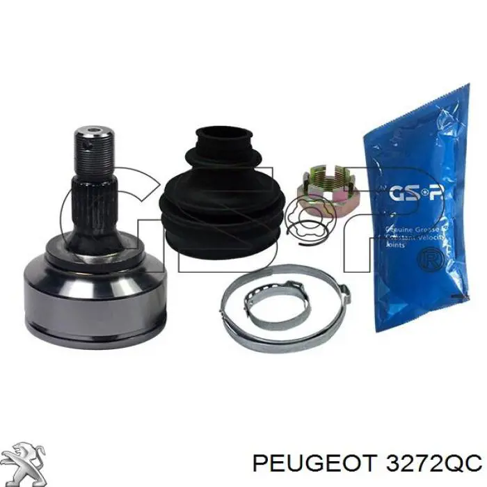 9660896080 Peugeot/Citroen árbol de transmisión delantero izquierdo