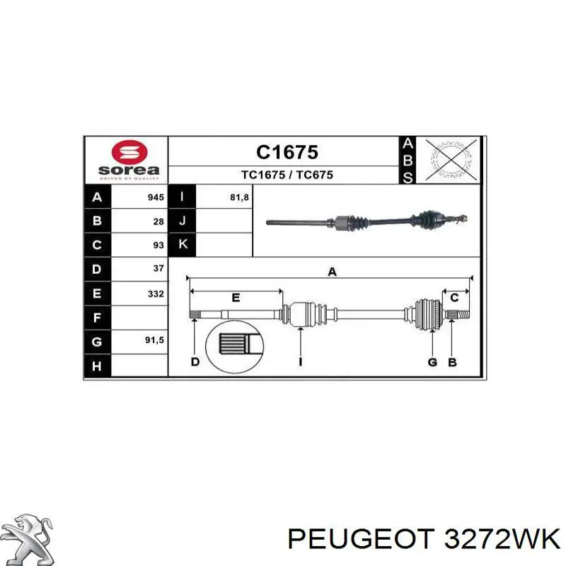 3272WK Peugeot/Citroen 