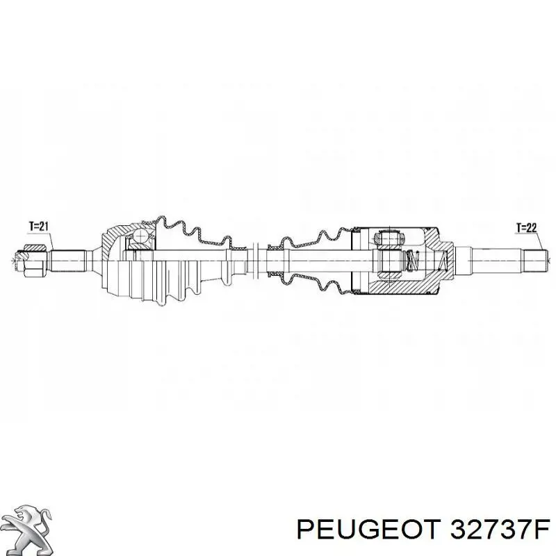  Árbol de transmisión delantero derecho para Citroen Saxo S0, S1