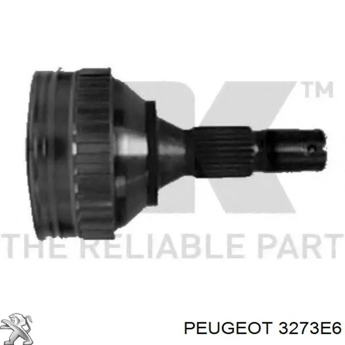 3273E6 Peugeot/Citroen árbol de transmisión delantero derecho