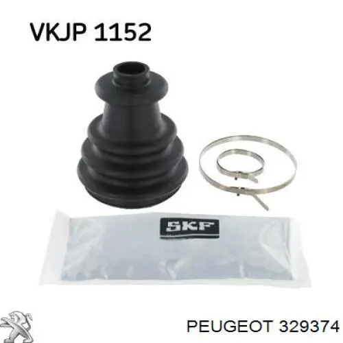 329374 Peugeot/Citroen fuelle, árbol de transmisión delantero exterior