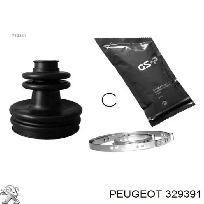 329391 Peugeot/Citroen fuelle, árbol de transmisión delantero exterior