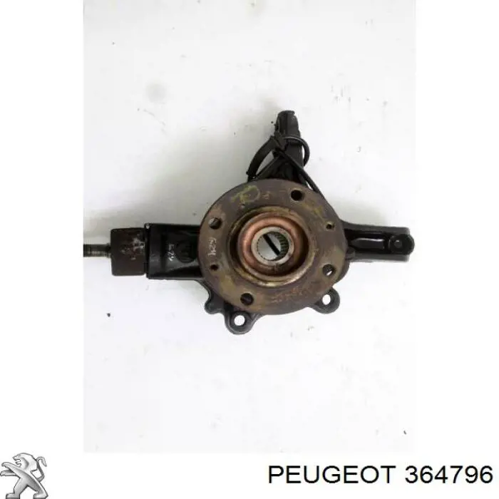 364796 Peugeot/Citroen muñón del eje, suspensión de rueda, delantero derecho