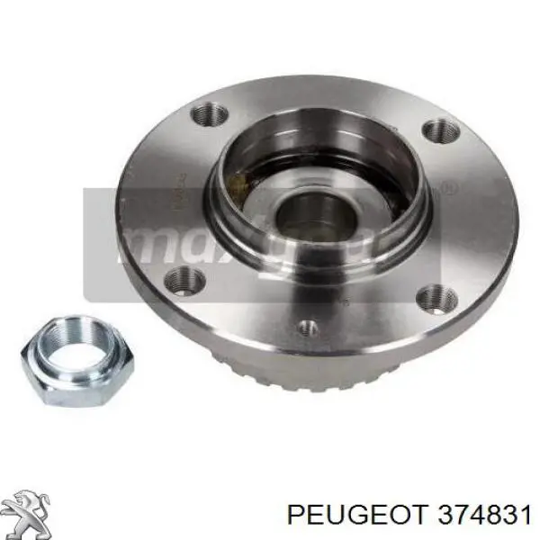 37016.0 Peugeot/Citroen cubo de rueda trasero