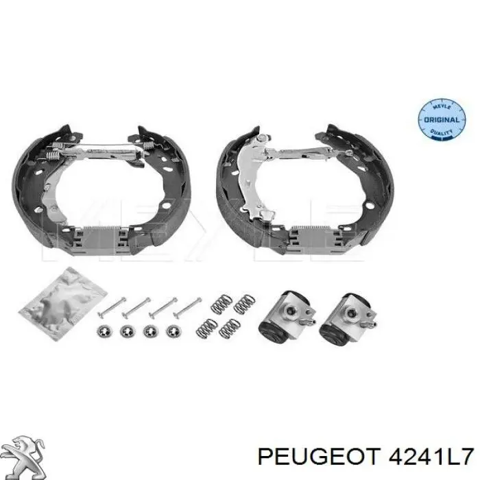 4241L7 Peugeot/Citroen zapatas de frenos de tambor traseras