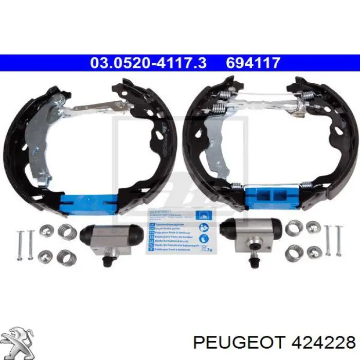 044950D010 Suzuki zapatas de frenos de tambor traseras