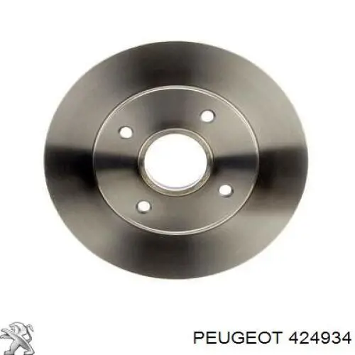 424934 Peugeot/Citroen disco de freno trasero