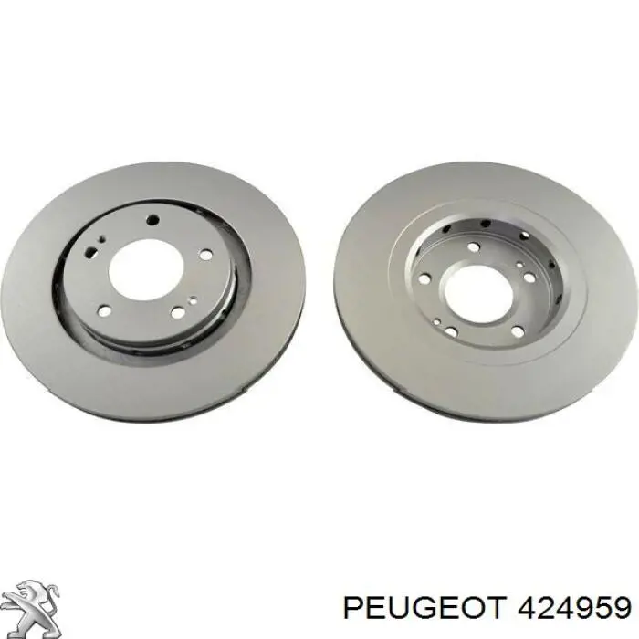 424959 Peugeot/Citroen freno de disco delantero