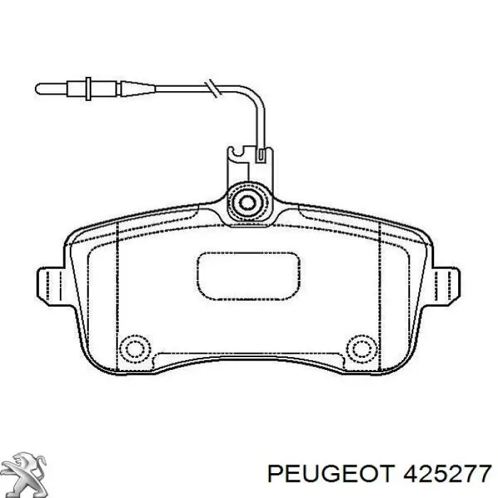 425277 Peugeot/Citroen pastillas de freno delanteras