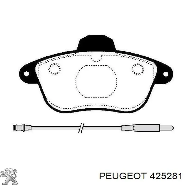 425281 Peugeot/Citroen pastillas de freno delanteras