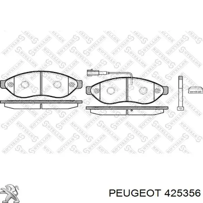 425356 Peugeot/Citroen pastillas de freno delanteras