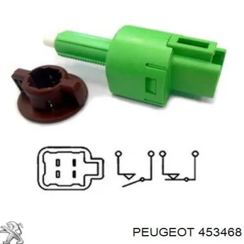 453468 Peugeot/Citroen interruptor luz de freno