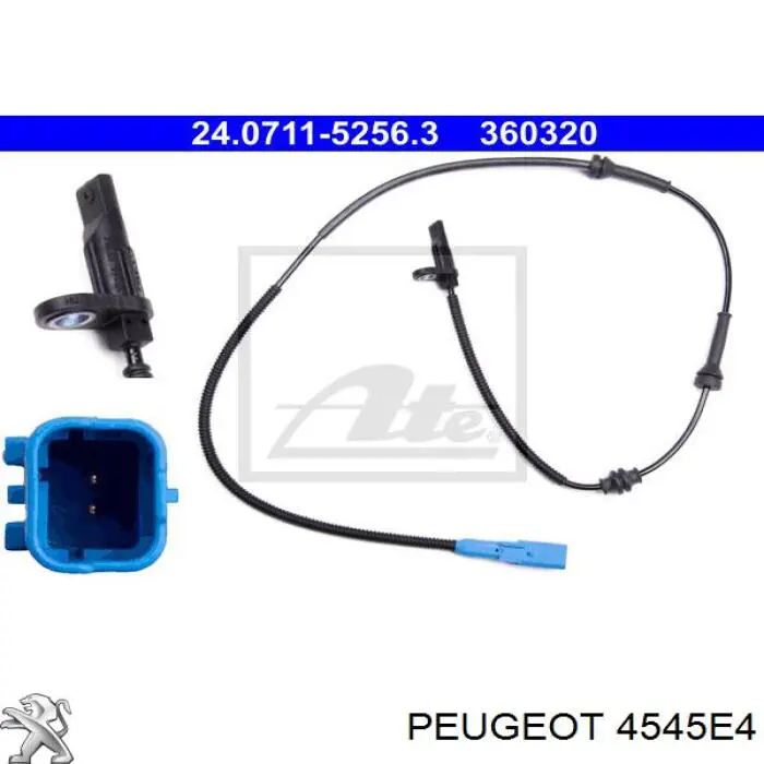 4545E4 Peugeot/Citroen sensor abs delantero