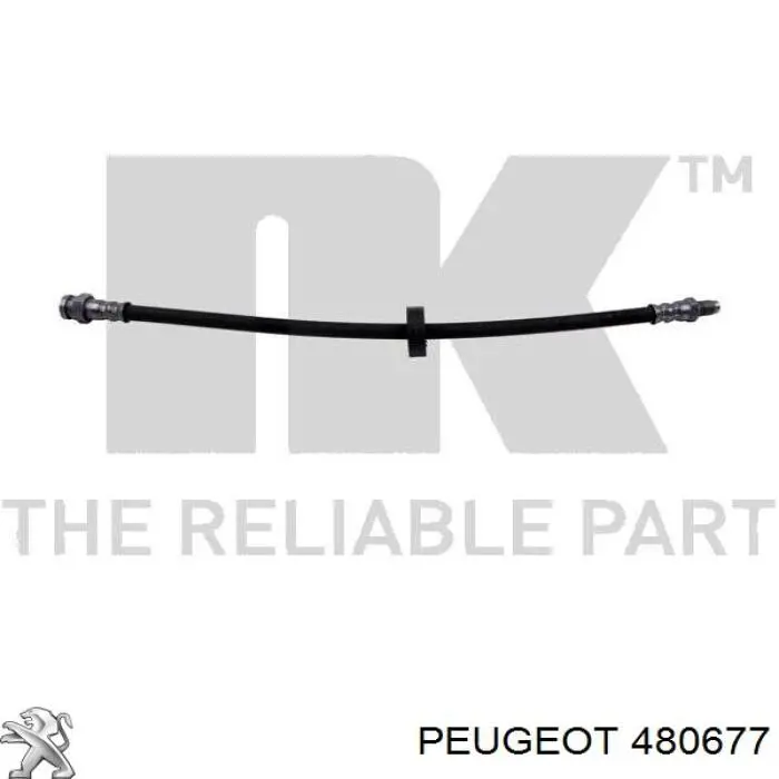 480677 Peugeot/Citroen tubo flexible de frenos trasero