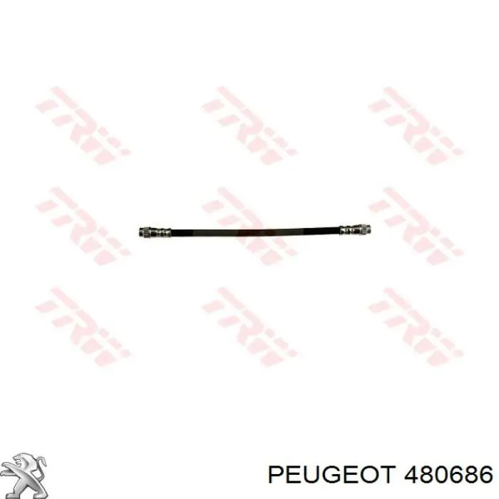 480686 Peugeot/Citroen tubo flexible de frenos trasero