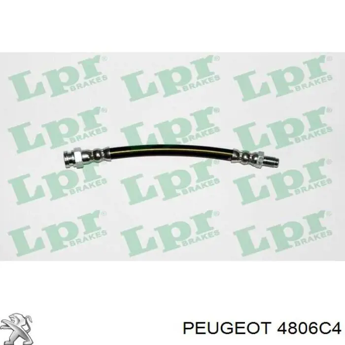 4806C4 Peugeot/Citroen tubo flexible de frenos trasero