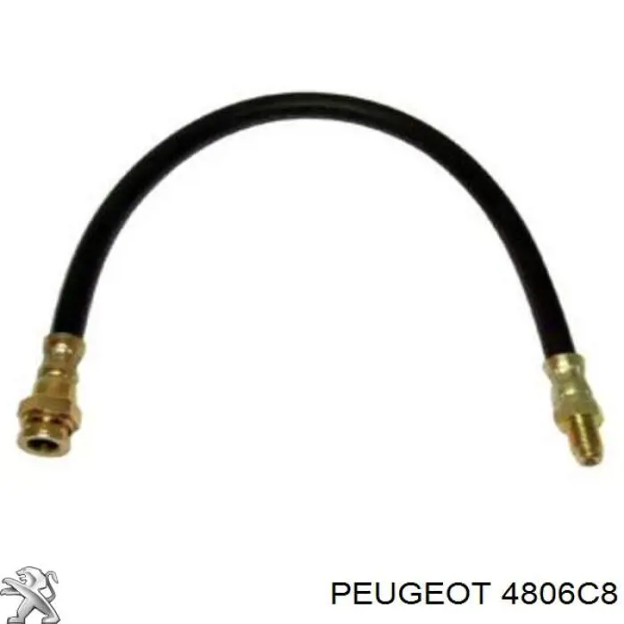 4806C8 Peugeot/Citroen tubo flexible de frenos trasero izquierdo