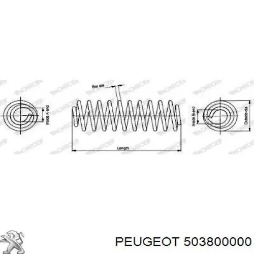 503800000 Peugeot/Citroen soporte amortiguador delantero