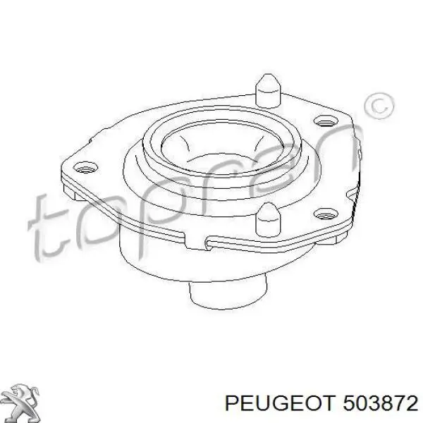 503872 Peugeot/Citroen soporte amortiguador delantero izquierdo