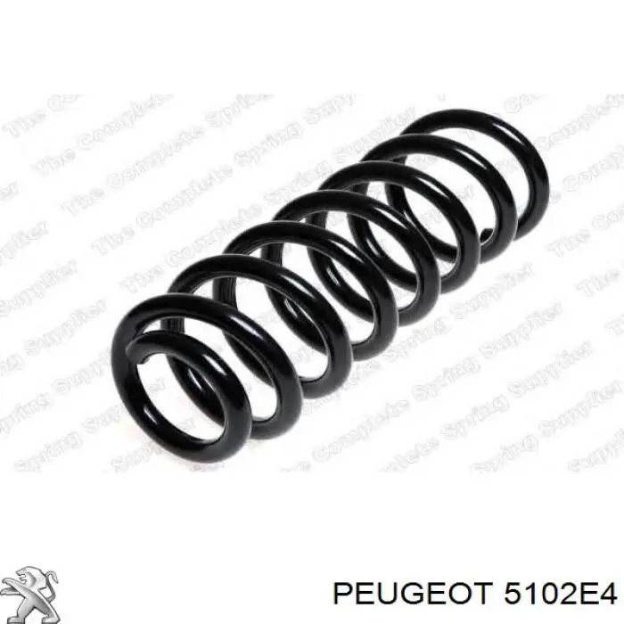 5102E4 Peugeot/Citroen muelle de suspensión eje trasero