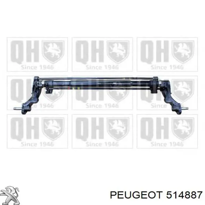 514887 Peugeot/Citroen subchasis trasero soporte motor