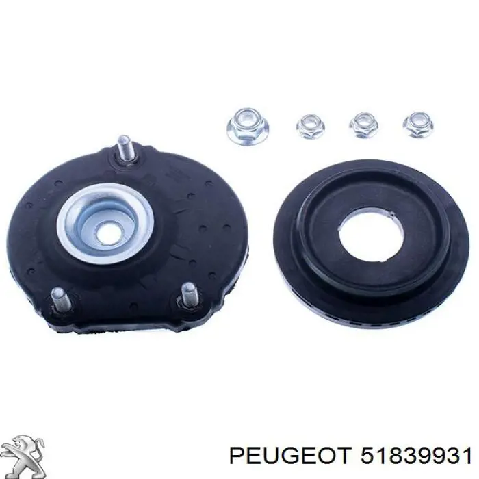 51839931 Peugeot/Citroen soporte amortiguador delantero derecho