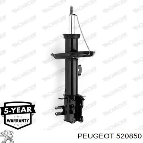 520850 Peugeot/Citroen amortiguador delantero izquierdo