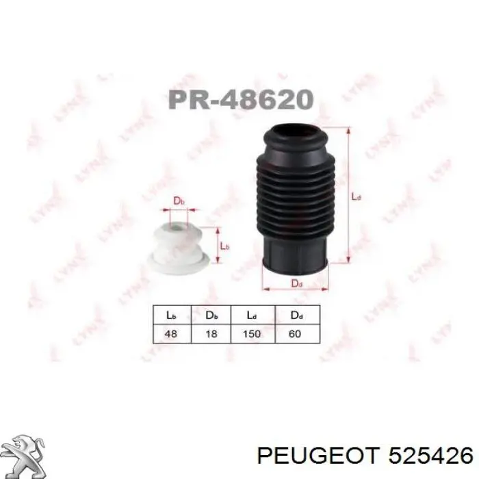 525426 Peugeot/Citroen caperuza protectora/fuelle, amortiguador delantero