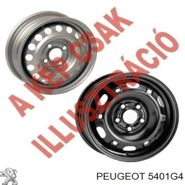  Ruedas De Acero (Estampado) para Peugeot 206 2A/C